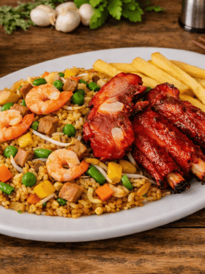 Arroz con costilla pequeña