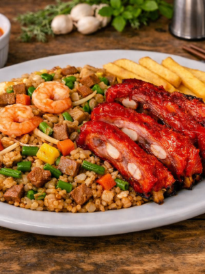 Arroz con costilla grande